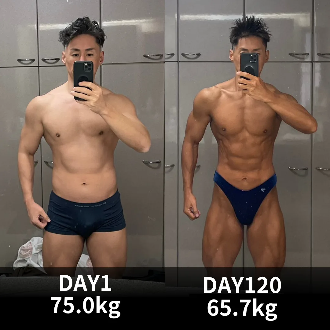 初心者から始めたボディメイク 半年間の変化事例